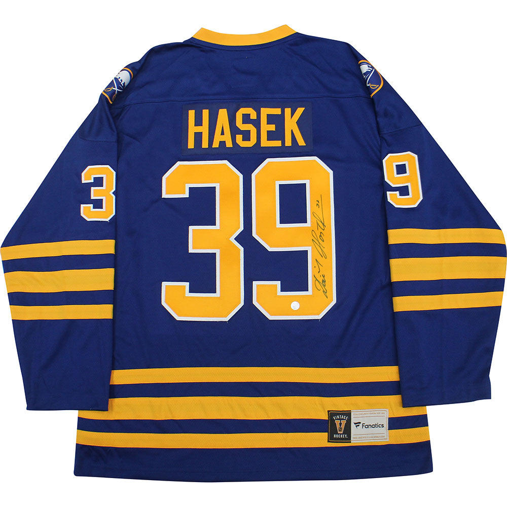 Dominik Hasek Autographed Buffalo Sabres Replica Jersey