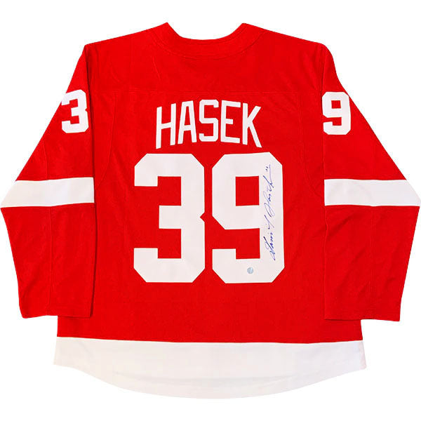 Dominik Hasek Autographed Detroit Red Wings Replica Jersey