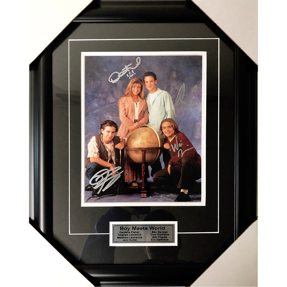 Boy Meets World Framed Cast-Signed 8X10 Photo