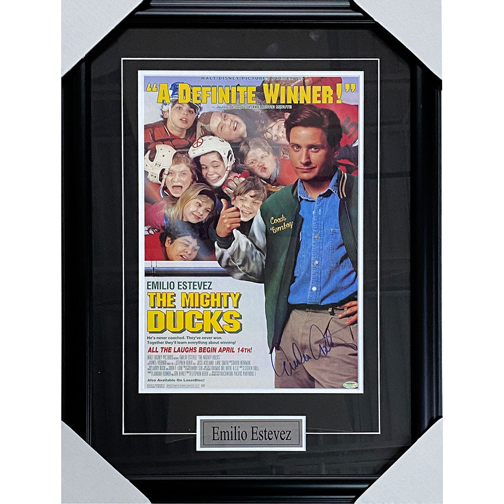 Emilio Estevez Framed Autographed 