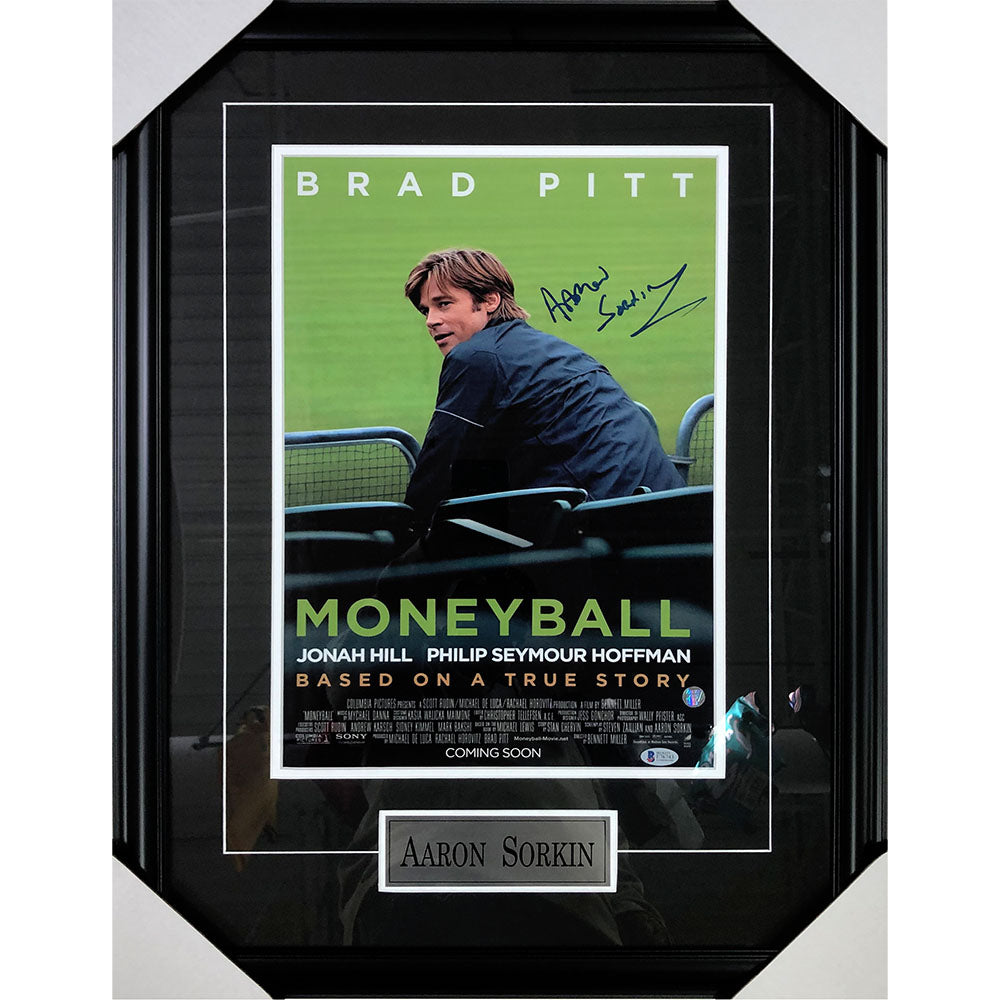 Aaron Sorkin Framed Autographed 