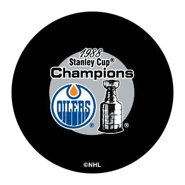 1988 Stanley Cup Edmonton Oilers Champions Puck