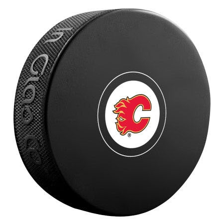 Calgary Flames Autograph Model Puck