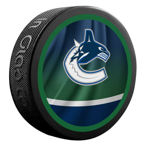 Vancouver Canucks Reverse Retro Jersey Puck Frozen Pond