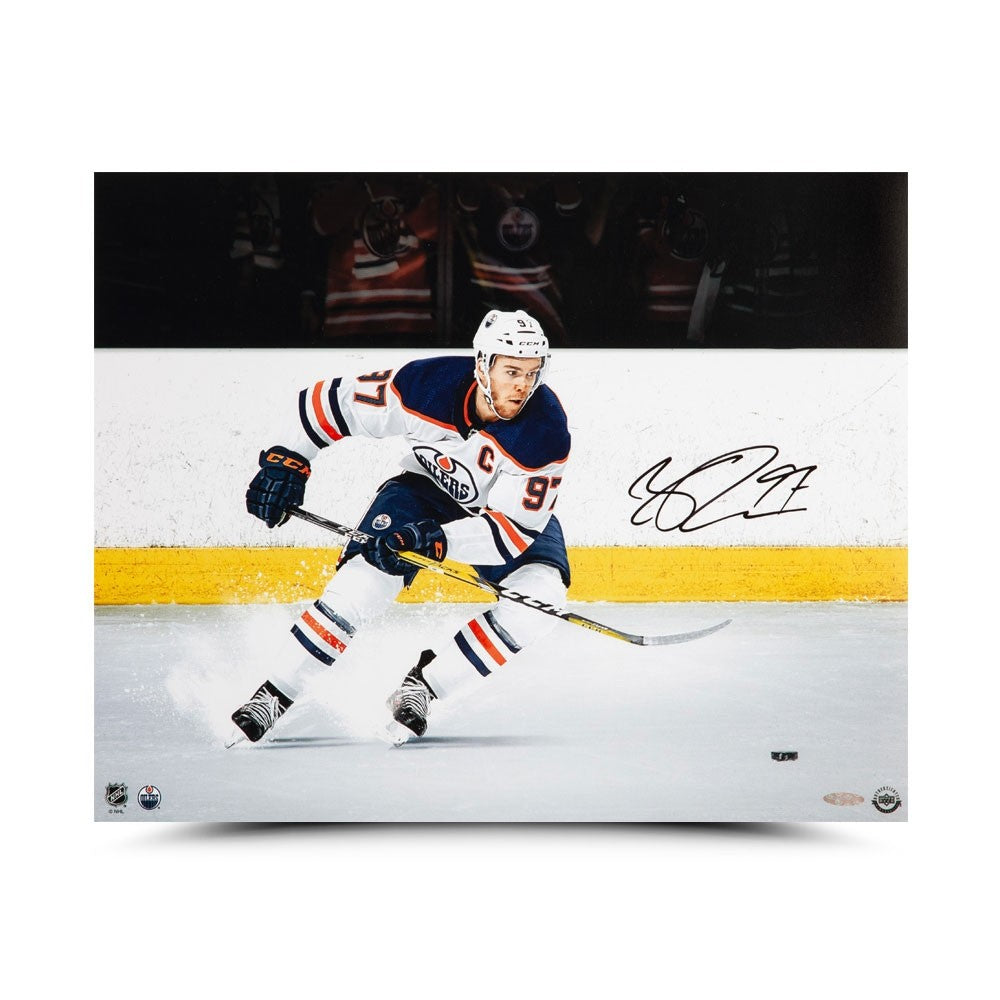 Connor McDavid Autographed 16X20 Photo 