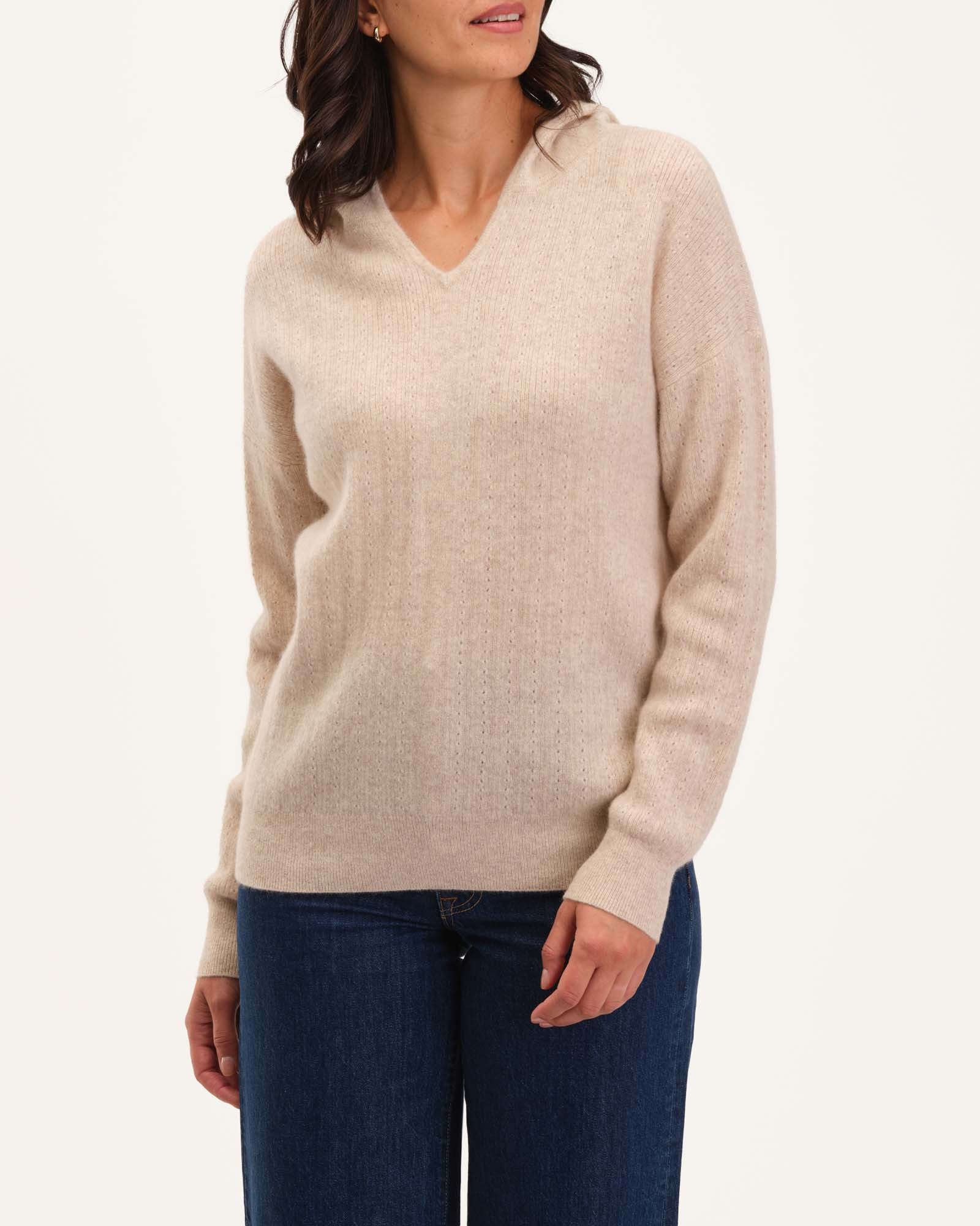 Cashmere Hoodie Pullover