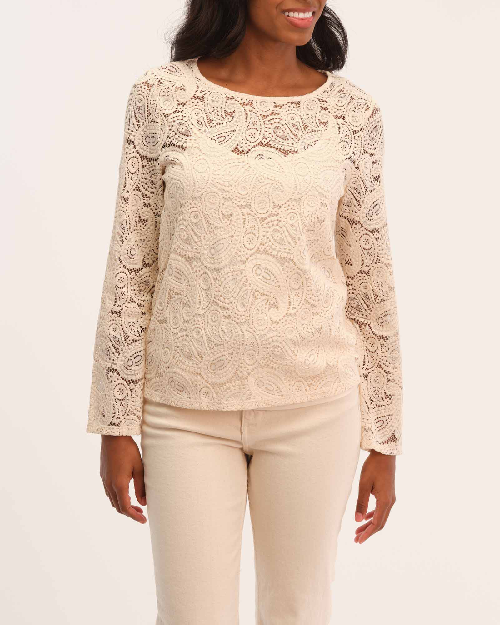 Long Sleeve Lace Top