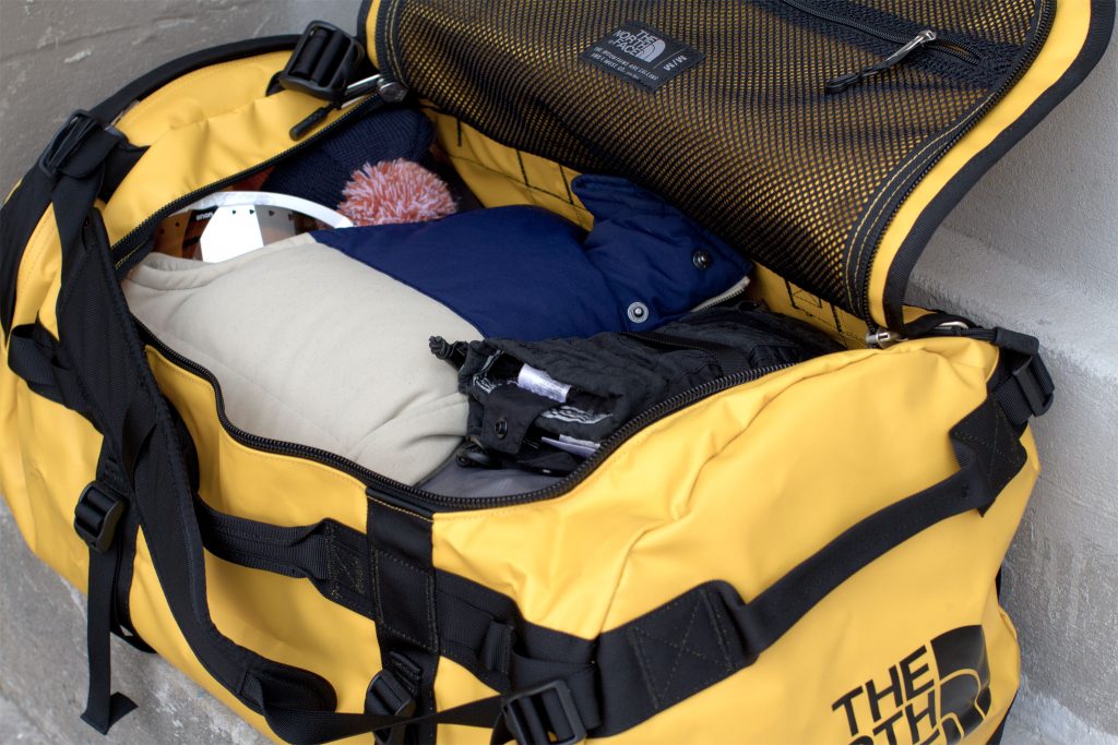 north face duffel hand luggage