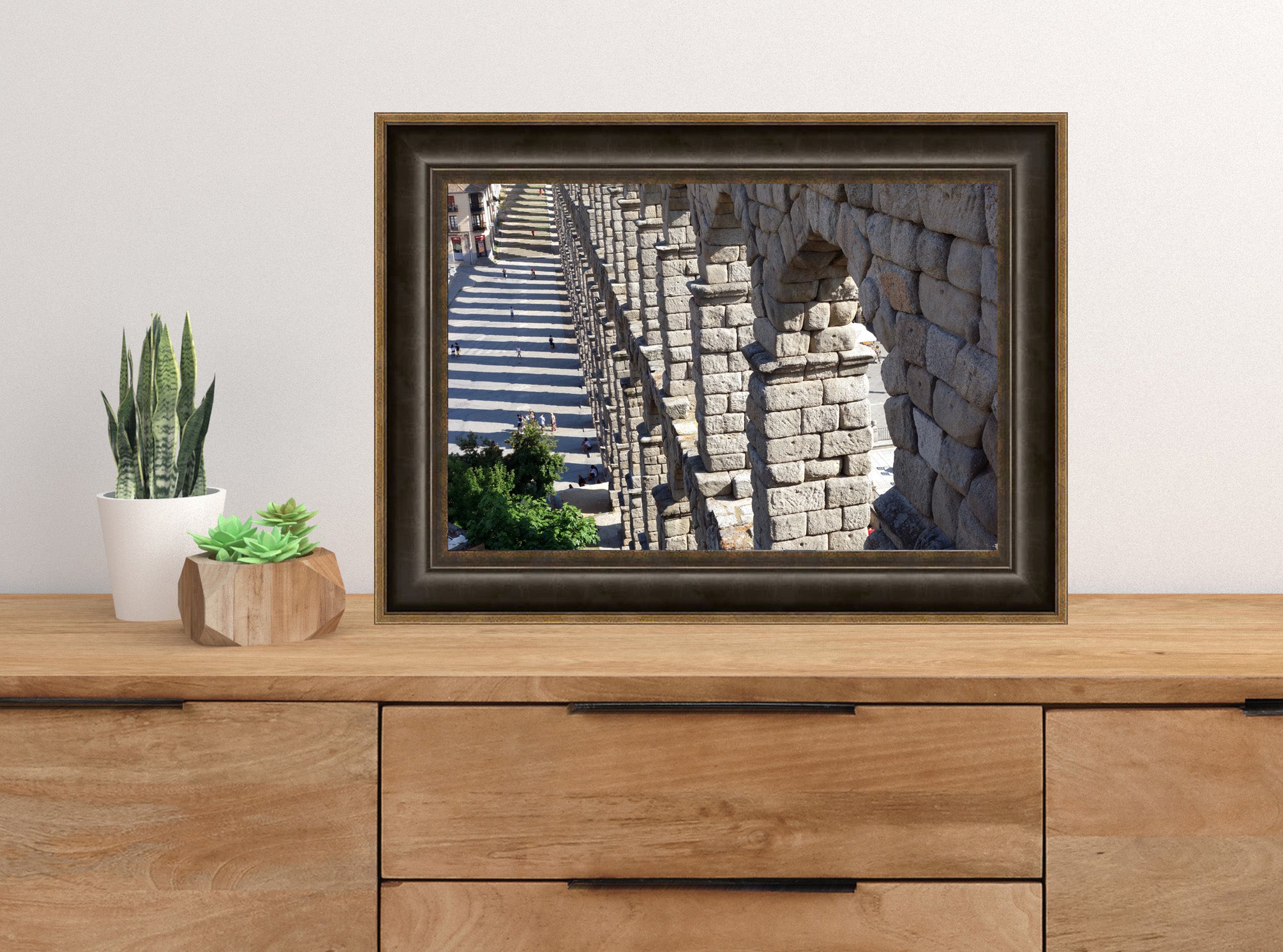 A different view of the Segovia Spain Roman aqueduct downloadable photograph art, you print