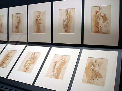 well-displayed drawing by Tiepolo in sanguine Bardini Museum Florence Italy