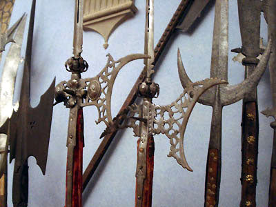 such beauty in metal sword heads designed to kill Bardini Museum Florence Italy