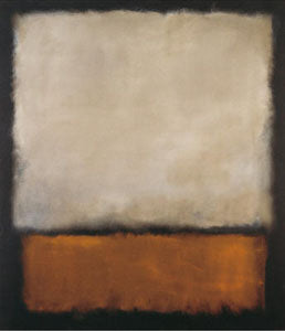 "Dark Brown and Grey" painting by Mark Rothko