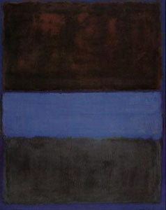 "No. 61 - Brown Blue Brown" 1953 painting by Mark Rothko