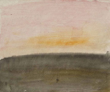 "A Pink Sky Above a Grey Sea" c. 1822 guache + watercolor by JMW Turner