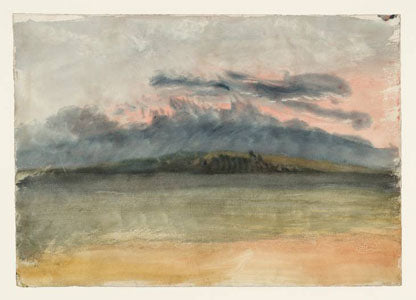 "Storm Clouds - Sunset with a Pink Sky" c. 1824 painting by JMW Turner