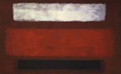 "No.9 - White And Black On Wine" 1958 oil on canvas by Mark Rothko