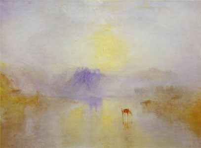 "Norham Castle - Sunrise" 1835-40 78 x 122 cm oil painting by JMW Turner