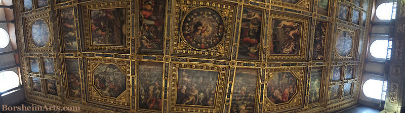 The Ceiling inside the Palazzo Vecchio, Florence, Italy