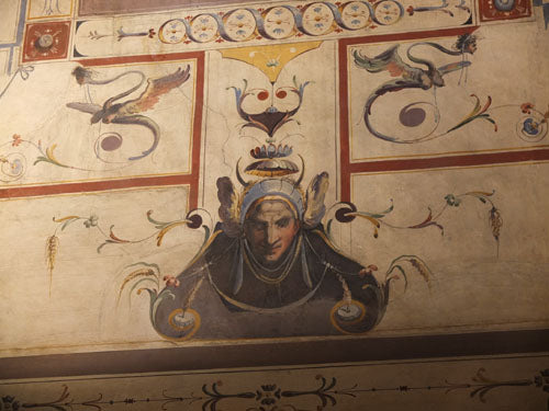 [Fresco Art in Palazzo Vecchio Florence Italy]