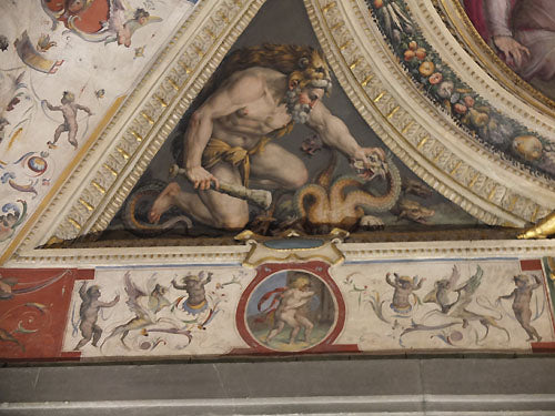  [Art in Palazzo Vecchio Museum in Florence Italy]