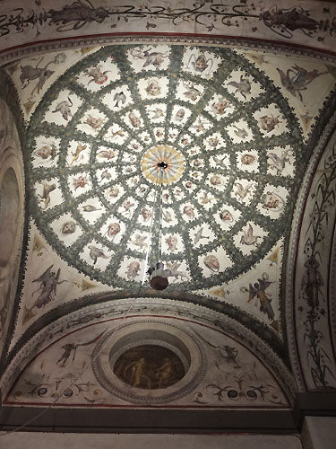 [Ceiling Art in Palazzo Vecchio Museum in Florence Italy]