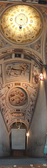 [Ceiling Art in Palazzo Vecchio Museum in Florence Italy]