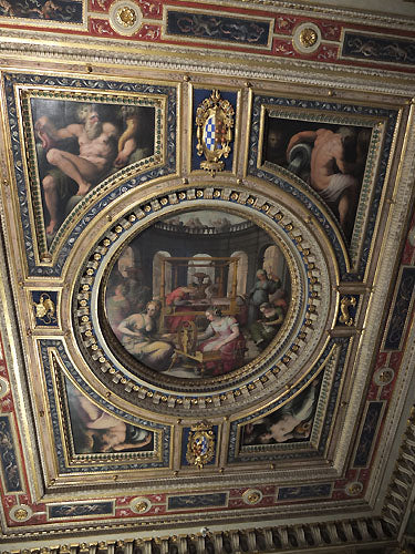  [Art on the ceiling in Palazzo Vecchio Florence Italy]