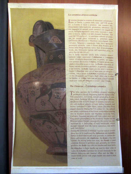 Vulci Museum Etruscan Vase, Maremma, Italy
