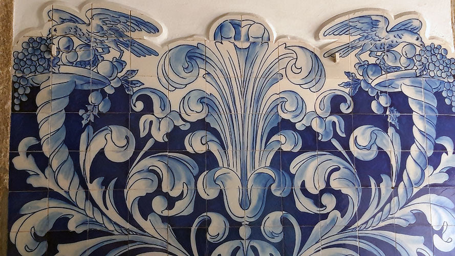 Braga Portuguese Blue Azulejos Ceramic Tile Mosaic Art Portugal