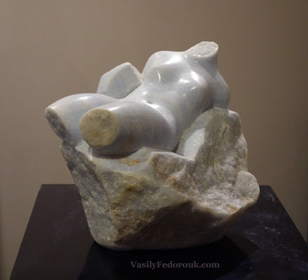 Blue Marble Torso by sculptor Vasily Fedorouk