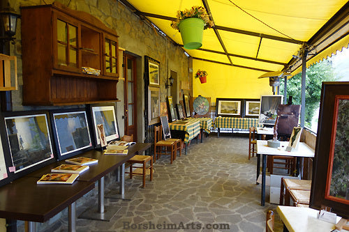 Art Exhibit at La Pieve Castelvecchio, Tuscany