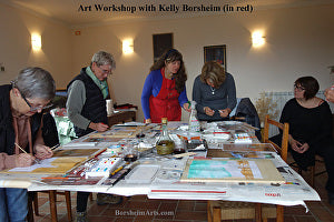 Kelly Borsheim Teaching Castelvecchio in Valleriana, Tuscany, Italy