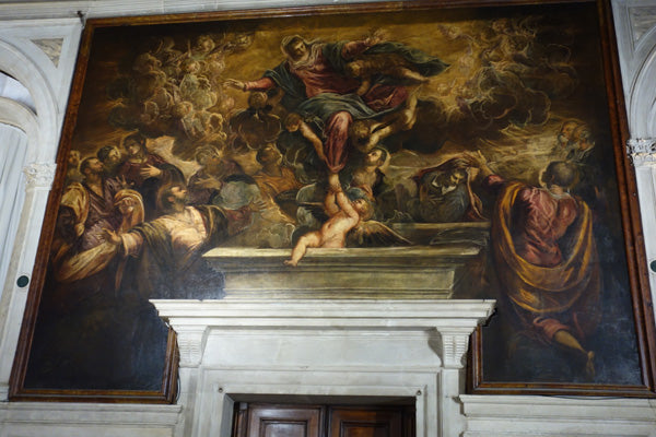 La Scuola Grande di San Rocco Tinoretto Painting Main Hall