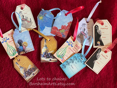 gift tags are a fun way to add original art to your gift packages!
