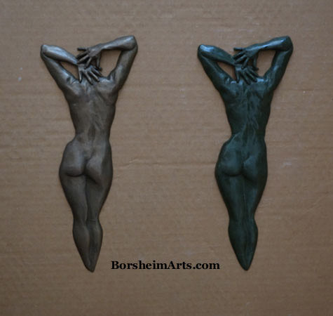 Patina Choices Color Finishes on Bronze Wall Sculpture Ten