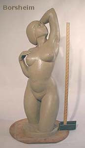 Female Figure Clay Original for Gemini Bronze Sculpture