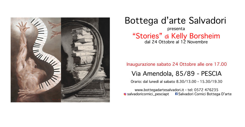 Solo show art exhibition invitation announcement locadina Pescia Tuscany Italia