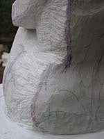 Carving the Marble Woman Stargazer Side of Body profile