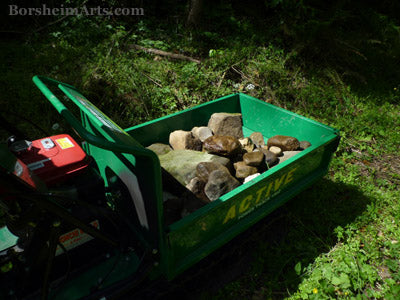 Hauling River Rocks from Valleriana Tuscany for Sculpture Models