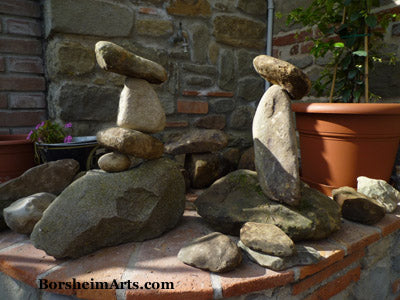 No stones were harmed in the making of these rock towers.