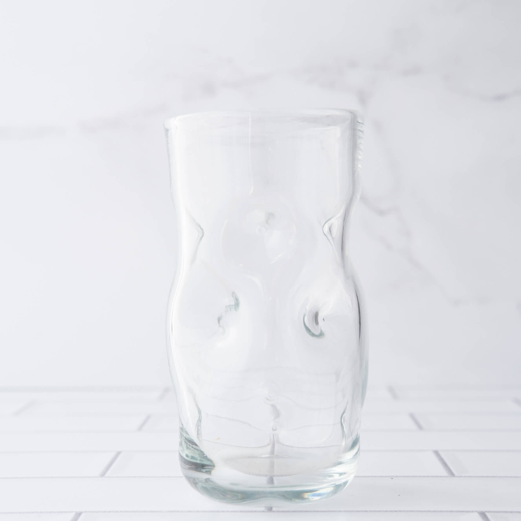  418L Large Dimple Glass - Crystal 