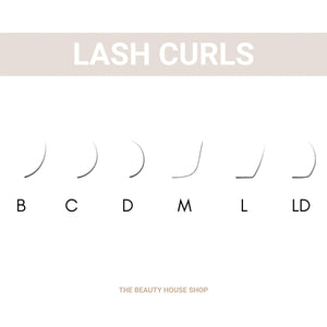 different lash curls for eyelash extensions