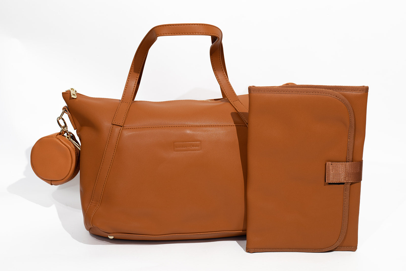 Kensington Tote Baby Changing Bag - Burnt Orange | London-olivia