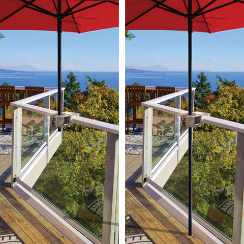 Rail-EZ fully supports your patio umbrella