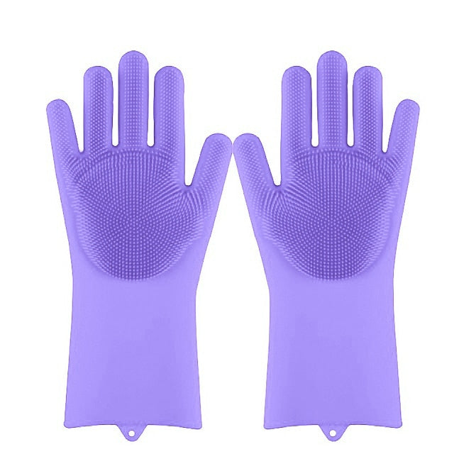 scrubber cleaning gloves