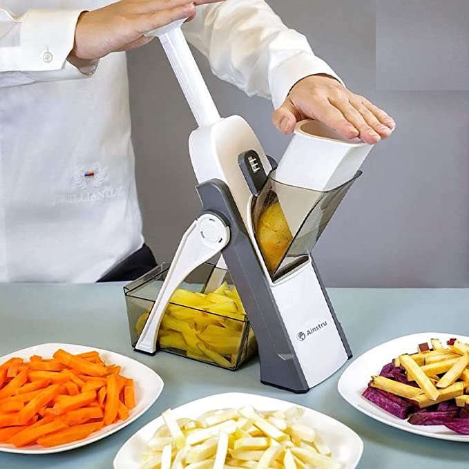 Mandoline Food Slicer For Kitchen Adjustable Stainless Steel - Temu