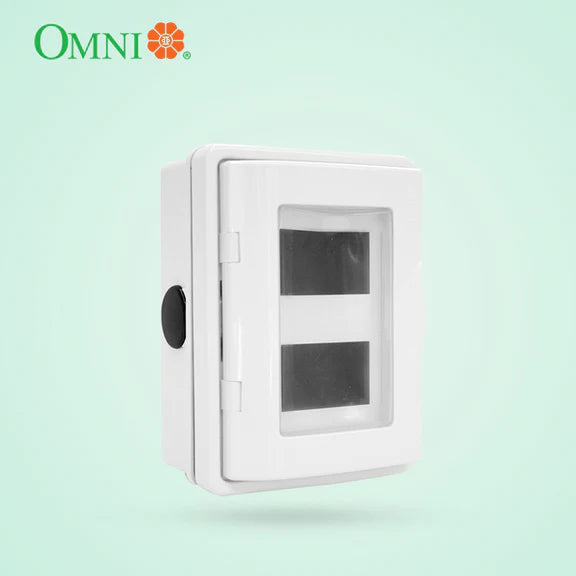 OMNI WUB-001 2 x 4 PVC Utility Box with Mounting Screw, Fire Retardant and  Shock Resistant