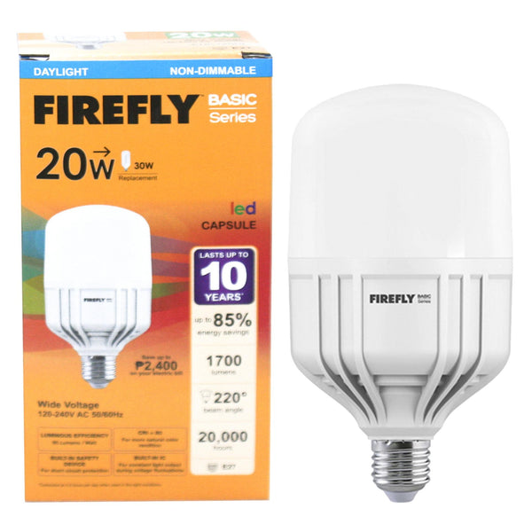 Firefly Basic Series LED Bulb - 9 Watts - Daylight / Cool White