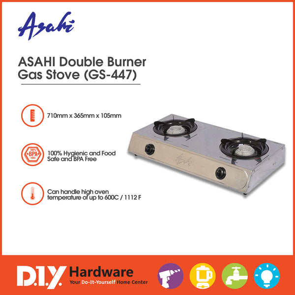 Buy Asahi 2 in 1 Portable Gas Stove Online - DIY Hardware