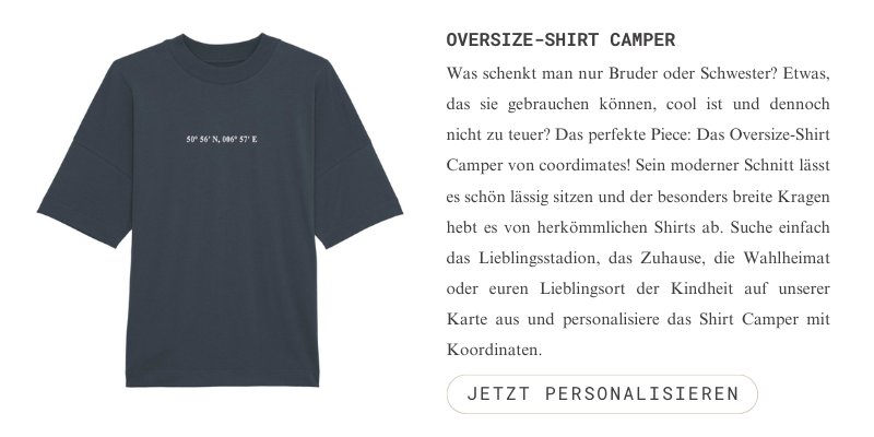 Geschenkidee für Geschwister